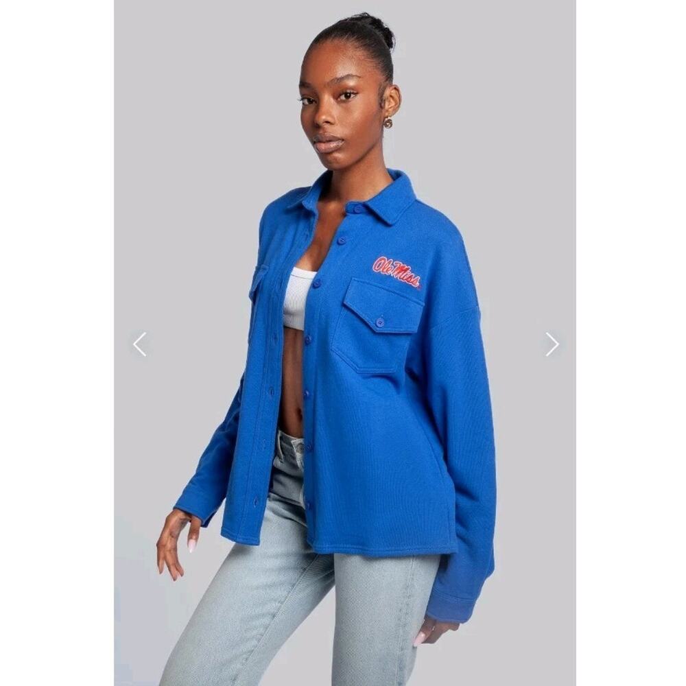Women's University of Mississippi Ole Miss MBA Shirt Jacket - Medium NWT - Picture 2 of 4